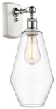 Innovations 516-1W-WPC-G652-7 1-Light Sconce, White, Polished Chrome