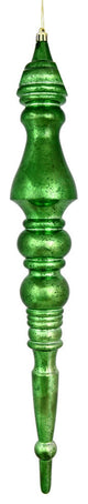Vickerman N190924D 20" Emerald Mercury Finial, Pack of 2