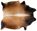 Kobe Exotic Cowhide Rug, Norman Dark Tan, 6'x7'