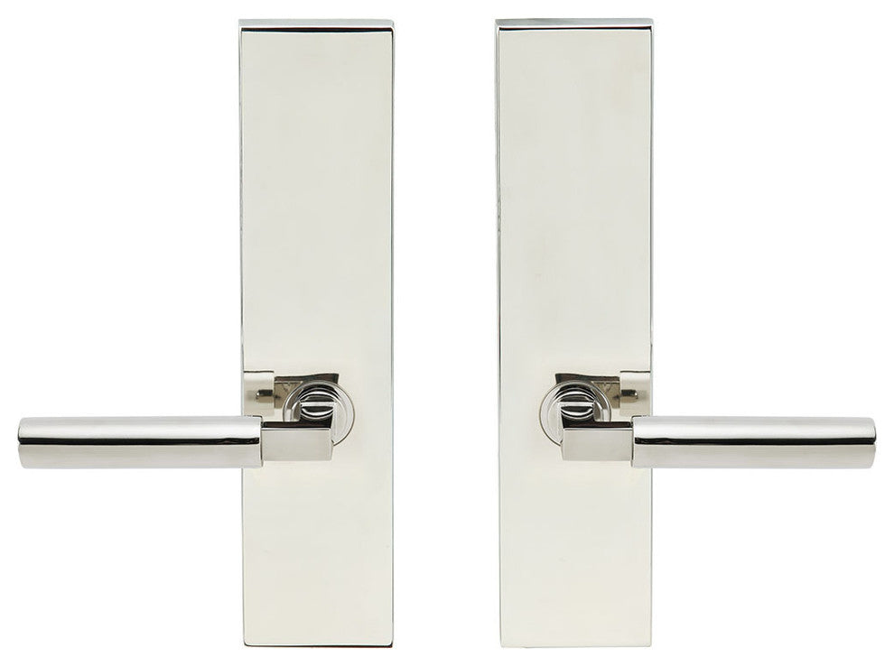 Aurora Lever, Tubular Full Dummy Pair, Right Hand, Polished Stainless Steel