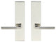 Aurora Lever, Tubular Full Dummy Pair, Right Hand, Polished Stainless Steel