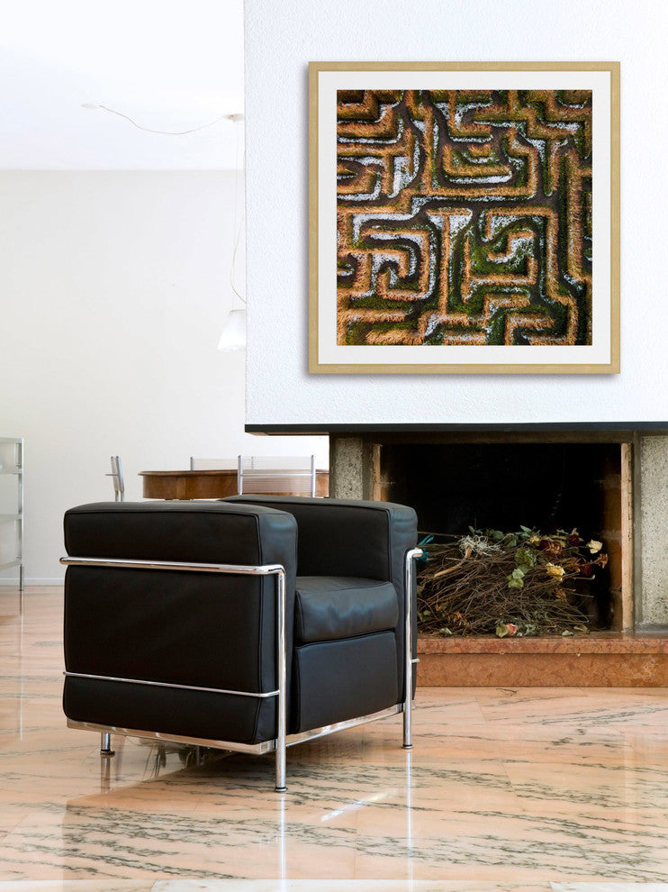 "Earth Maze" Framed Print by Karolis Janulis