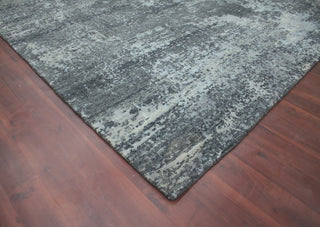Amer Rugs Serena SER-12 Charcoal Gray Hand-knotted - 10'x14' Rectangle Area Rug
