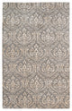 5" X8" X 0.5" Gray Wool Area Rug