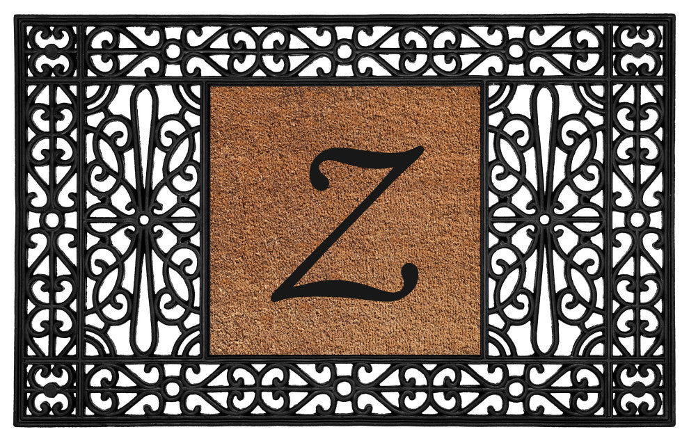 Calloway Mills Duchess Monogram Doormat 30"x48", Letter Z