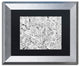 Hello Angel ''Love in the Garden'' Art, Silver Frame, Black Mat, 14x11