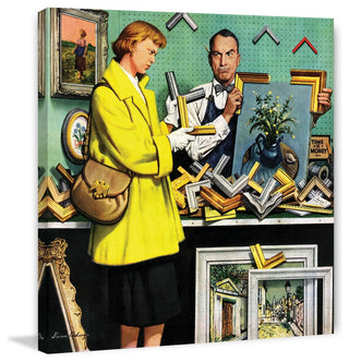 "Frame-Up" Painting Print on Canvas by Stevan Dohanos