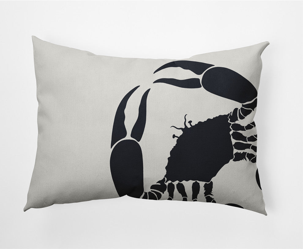 14x20" Crab Dip Nautical Decorative Indoor Pillow, Shark Blue
