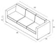 District Sofa, Canvas Natural