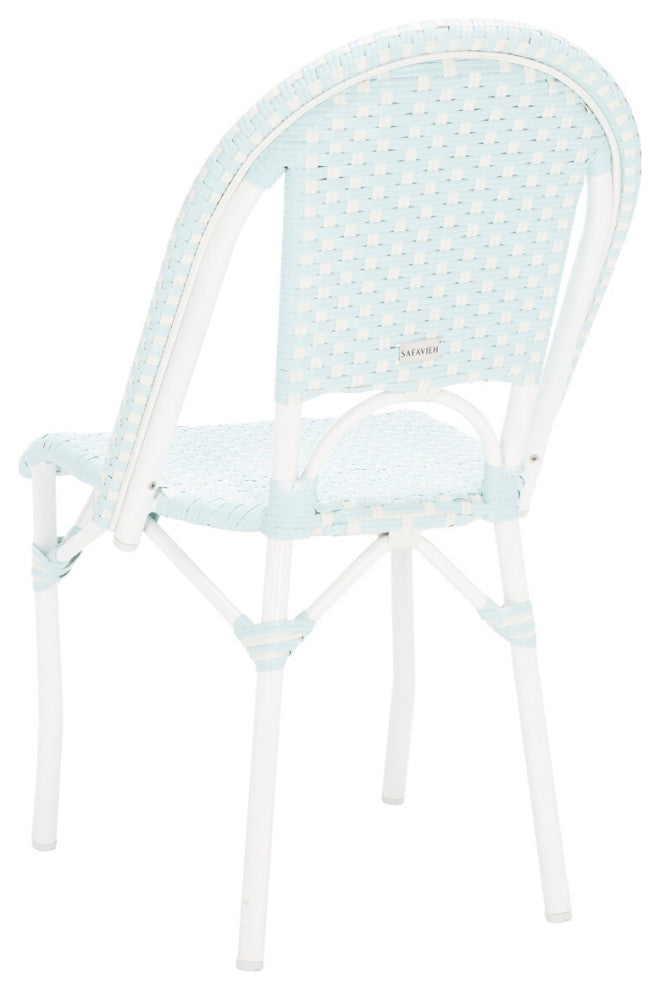 Safavieh California Side Chair, Baby Blue / White