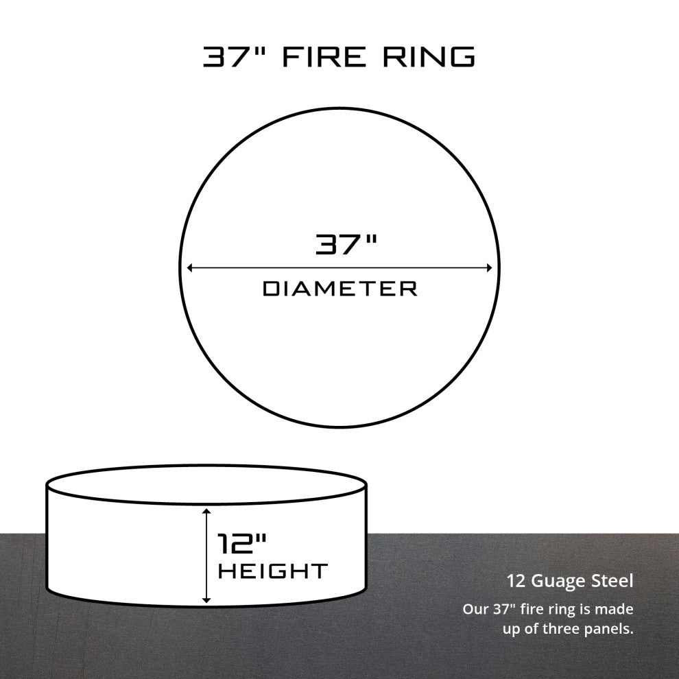 Mustangs Fire Ring, 30", 38