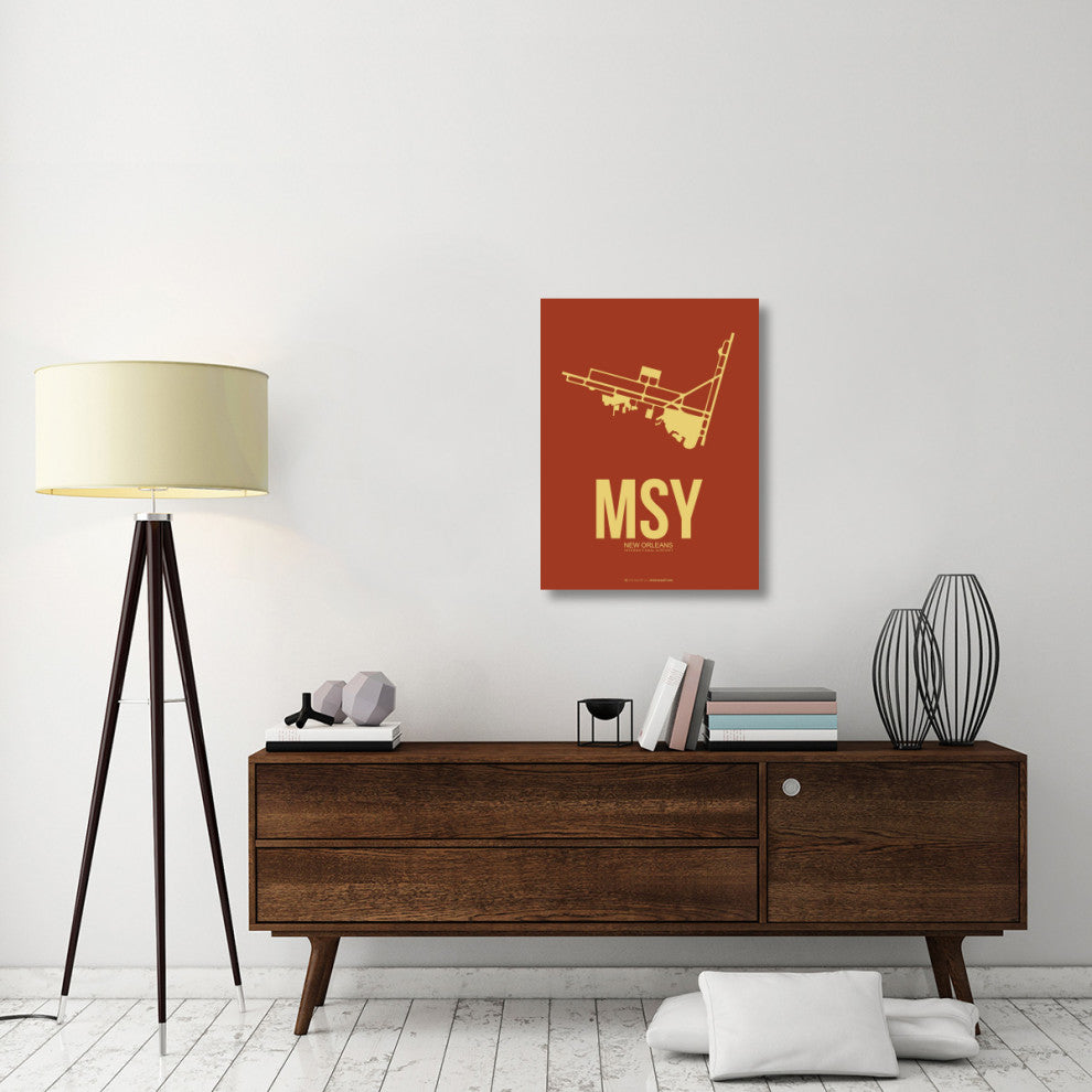 "MSY New Orleans Poster 1" Fine Art Print