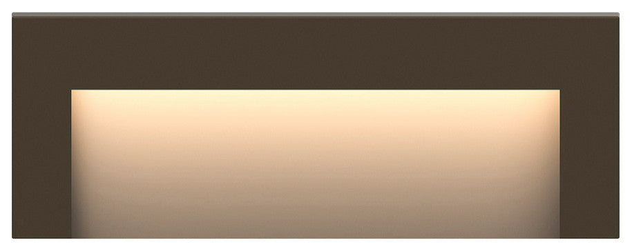 Hinkley Taper Landscape Light, Bronze, Wide Horizontal Deck Sconce