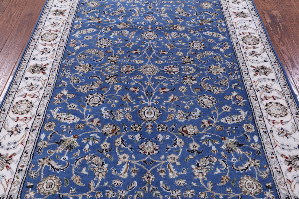 Persian Nain Wool & Silk Handmade Rug 5' 4" X 7' 0" - Q13136