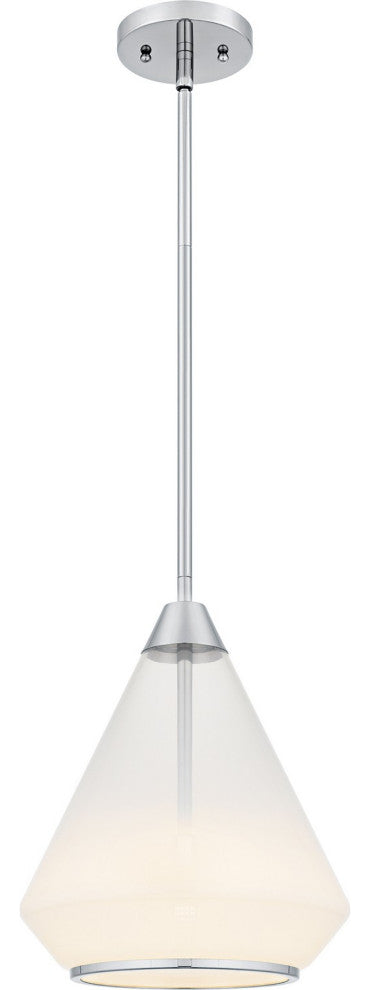 Haze One Light Mini Pendant in Polished Chrome