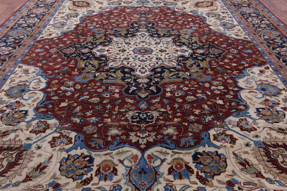 11' 11" X 15' 0" Handmade Persian Fine Serapi Wool Rug - Q14708