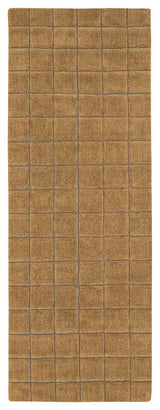 Woolable rug runner Mosaic Ochre