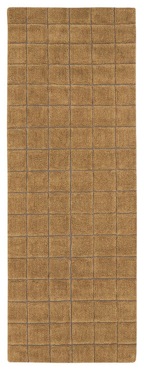 Woolable rug runner Mosaic Ochre