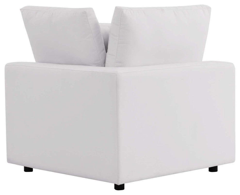 Commix 4-Piece Outdoor Patio Sectional Sofa White