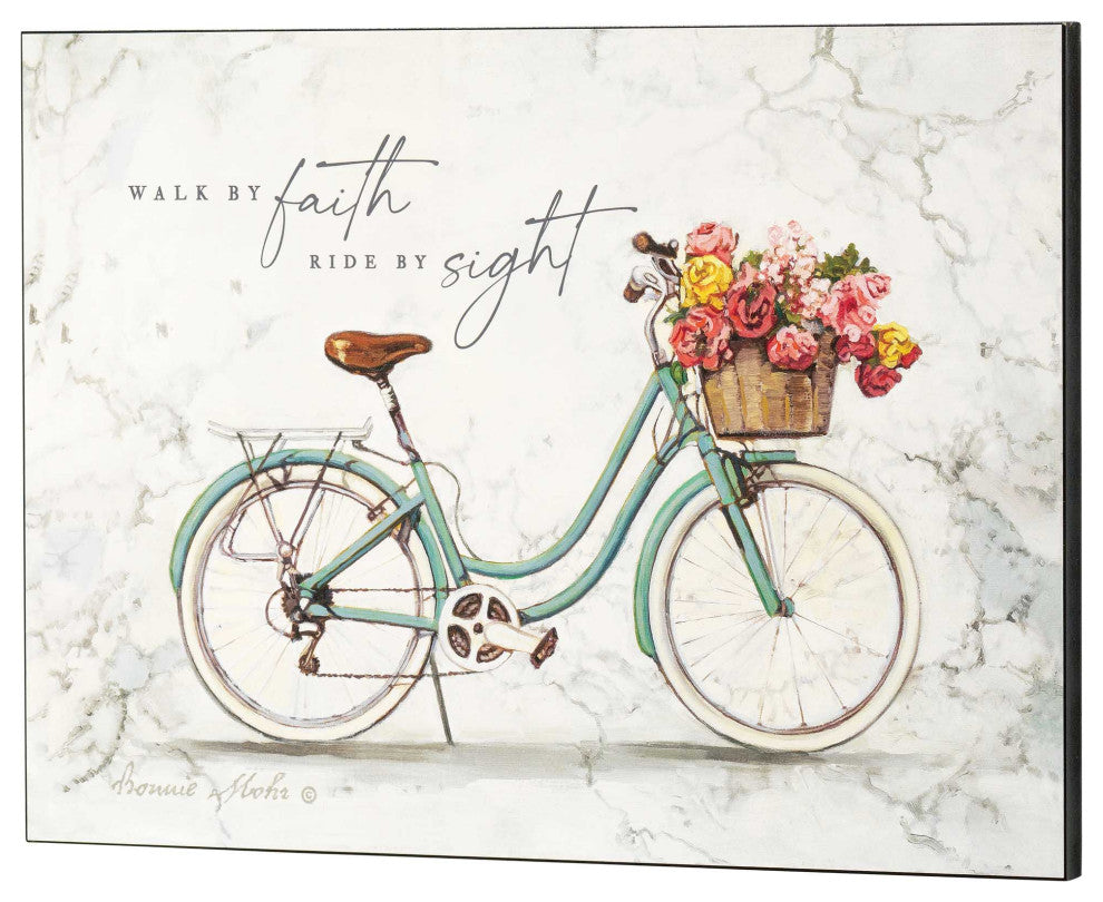 Wall Plaque, Walk By Faith Ride By Sight