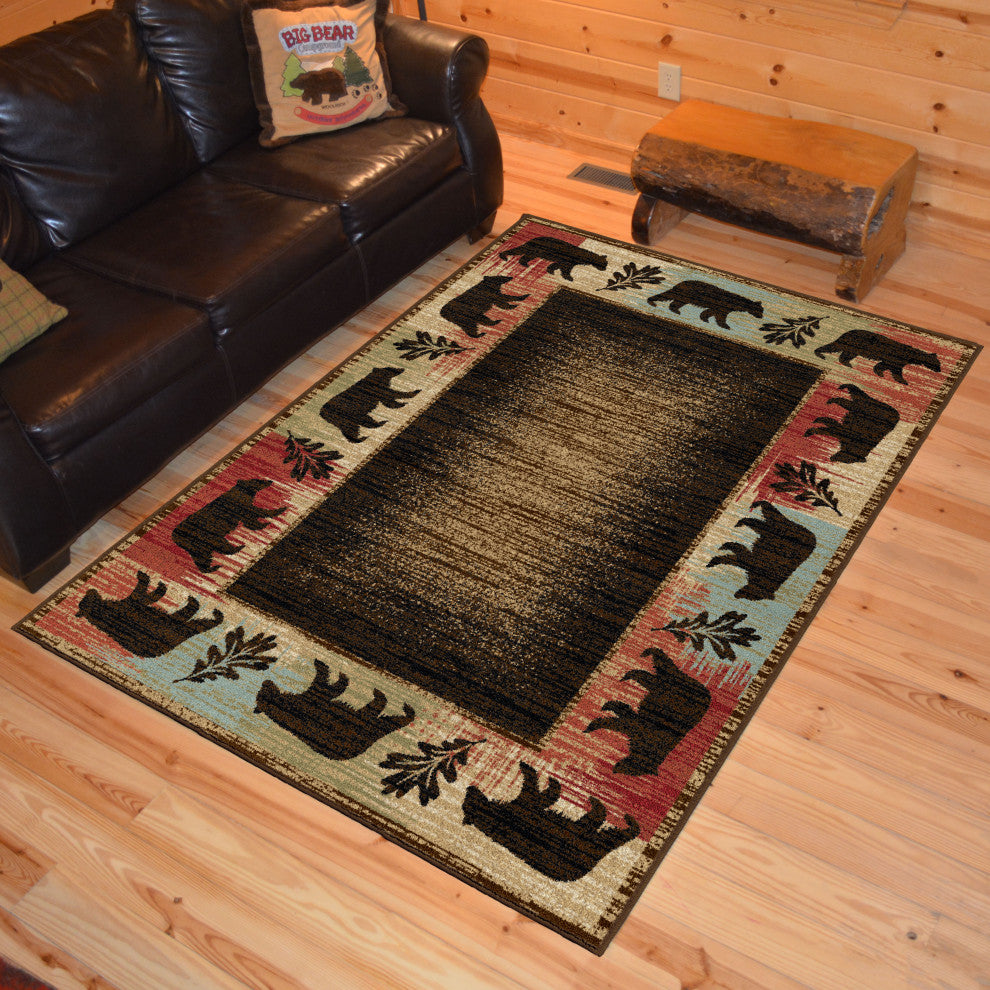 Hearthside Fossil Creek Multi Lodge Area Rug, 7'10"x9'10"