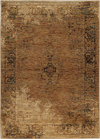 Oriental Weavers Andorra Gold/ Brown Oriental Indoor Area Rug 10'X13'2"