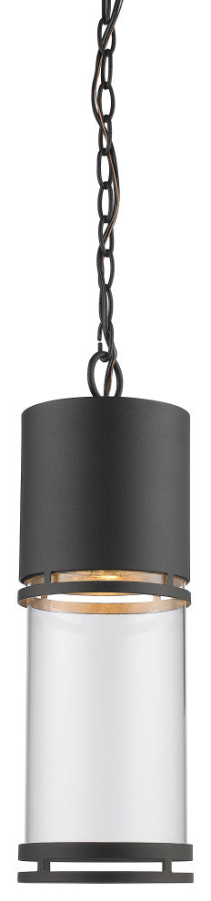 Luminata Collection Outdoor LED Chain Hung Light in Black Finish