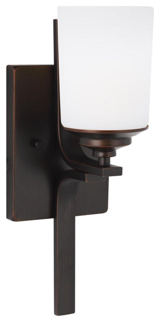 Generation Lighting 4130701EN3 Kemal 15" Tall LED Bathroom Sconce - Midnight