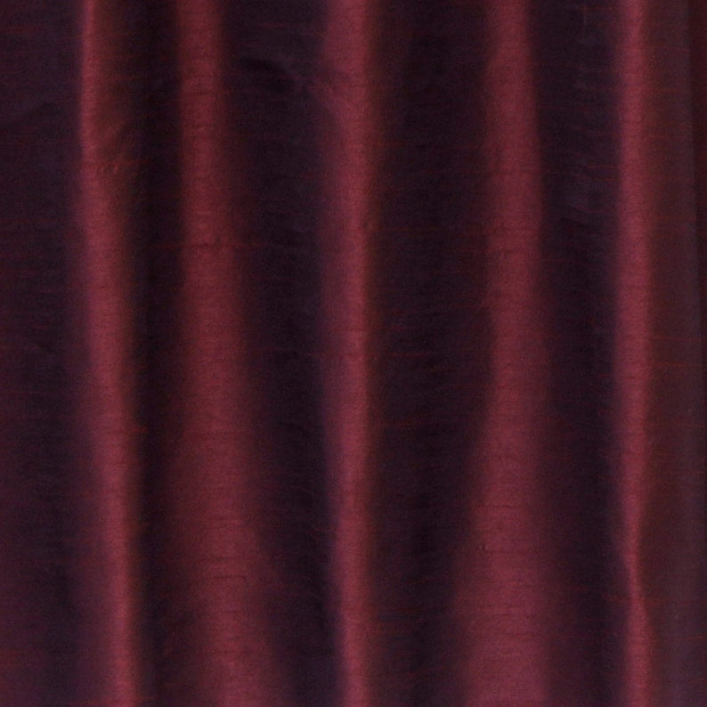 Dark Maroon Art Silk Fabric By The Yard, 2 Yards For Curtain, Dress Wholesale