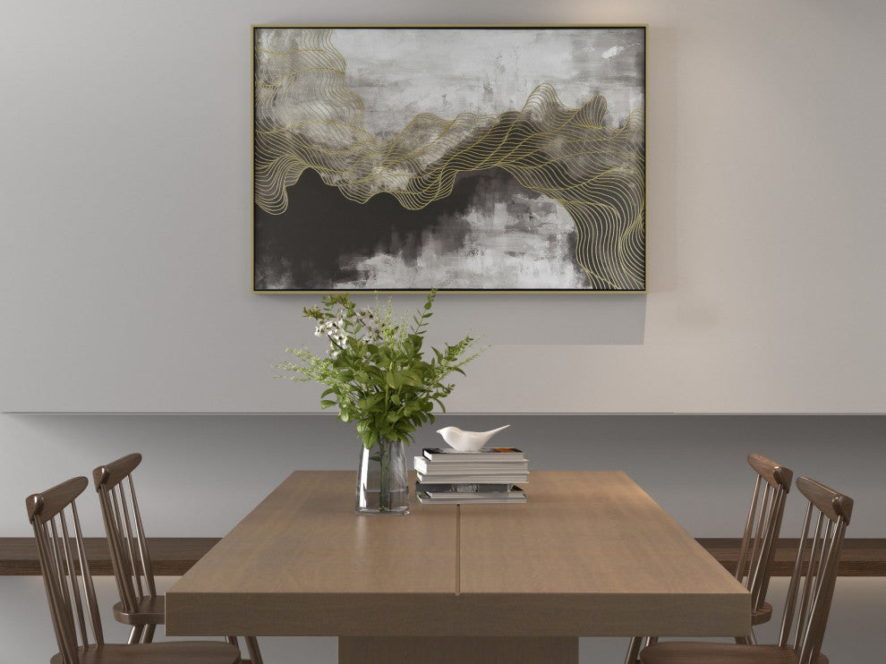 Golden Path Canvas Art