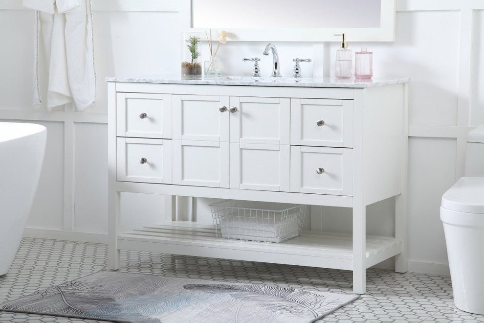 Elegant VF16548WH 48"Single Bathroom Vanity, White