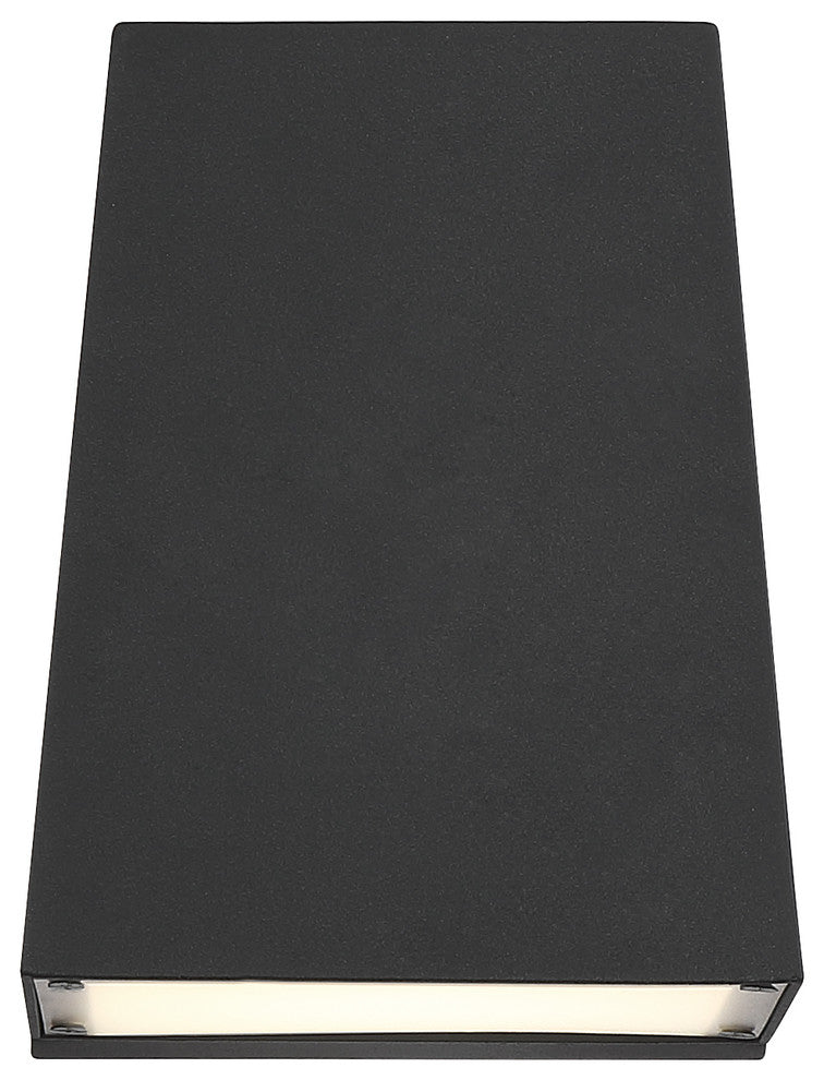 Edge Marine Grade LED Outdoor Wall Sconce, Black Finish