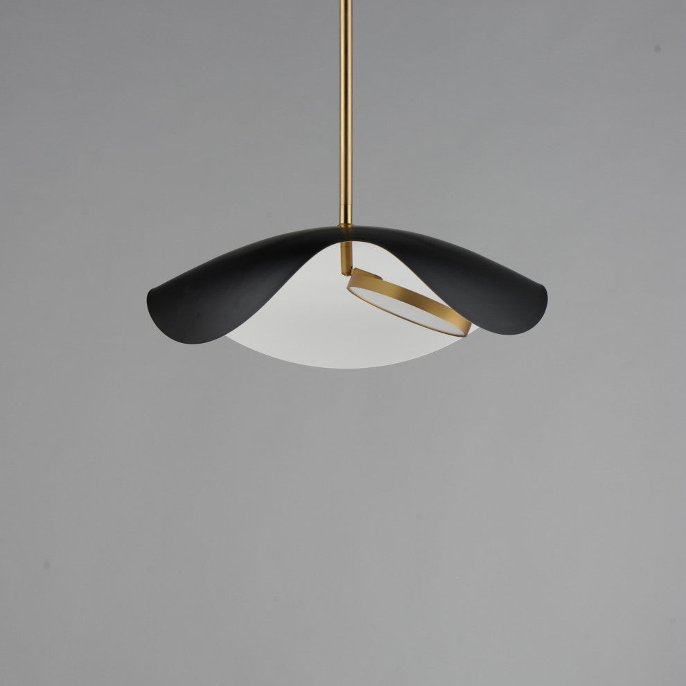 ET2 E24964 Carmen 16"W LED Pendant - Black / Gold