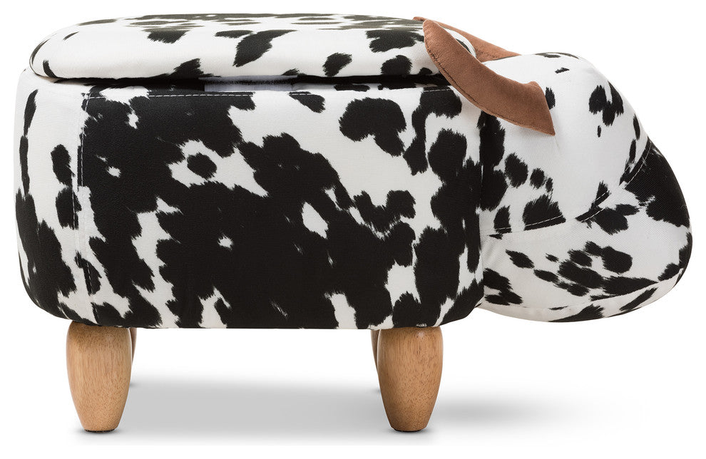 Mignonne Contemporary Wool Upholstered Buffalo Storage Ottoman