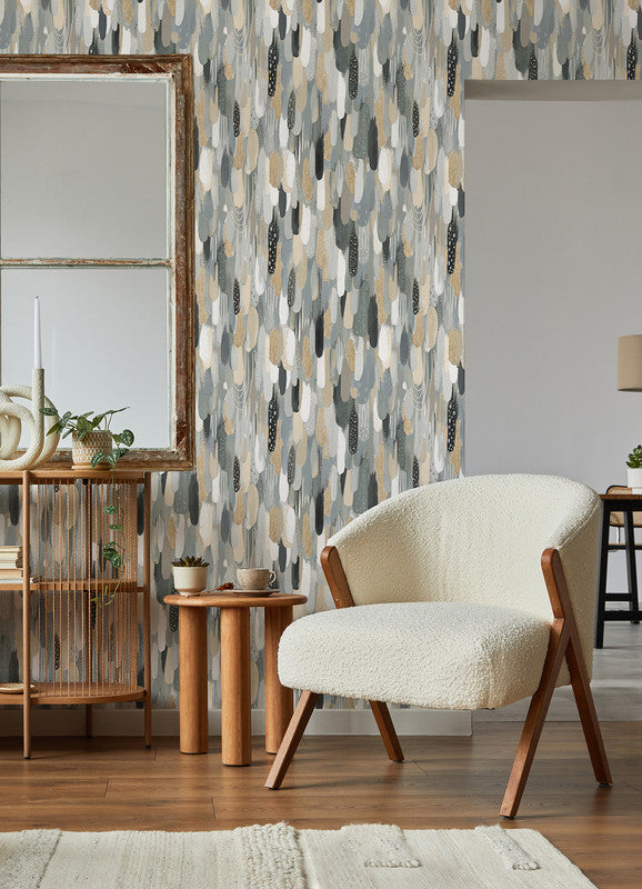 EttaVee Brushstroke Peel & Stick Wallpaper