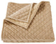 Velvet Diamond Quilt, Twin, Oatmeal, 1 Piece