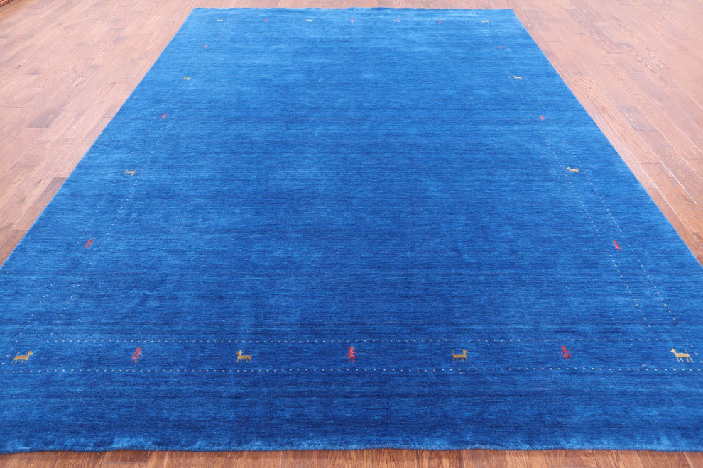 Handmade Persian Gabbeh Wool Rug 9' 0" X 12' 0" Q7024