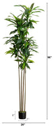 8ft. Artificial Dracaena Tree With Real Touch Leaves
