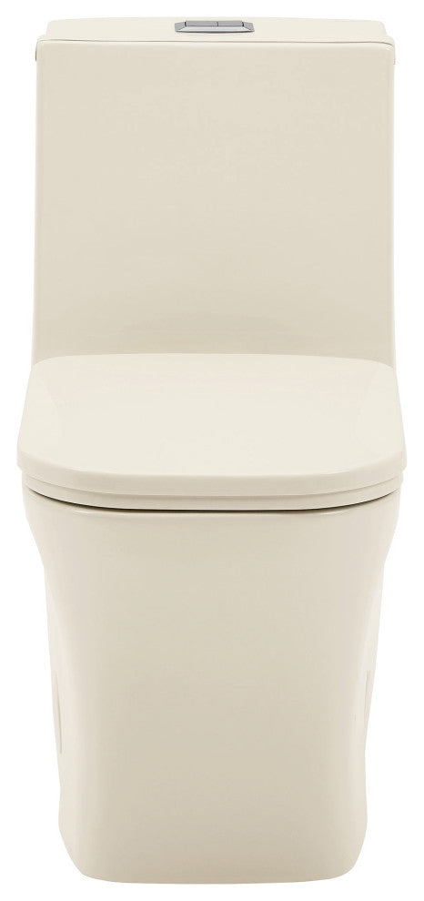 Concorde One Piece Square Toilet Dual Flush 1.1/1.6 gpf, Bisque