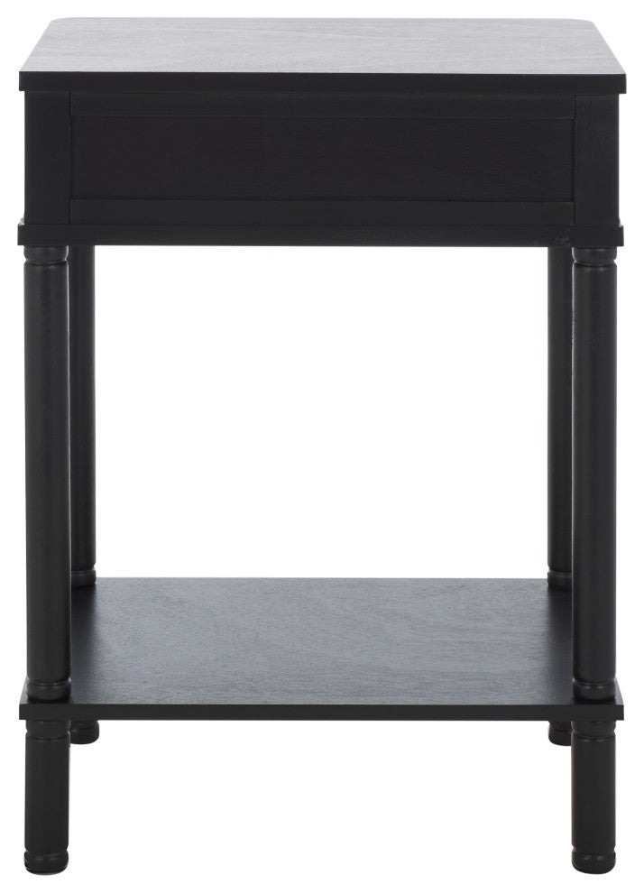 Safavieh Thurston 1 Drawer Accent Table, Matte Black