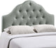 Sovereign Queen Fabric Headboard, Gray