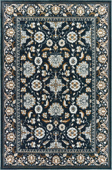 Oriental Weavers Bowen Collection Navy/ Gold Oriental Indoor Area Rug 3'10"X5'5"