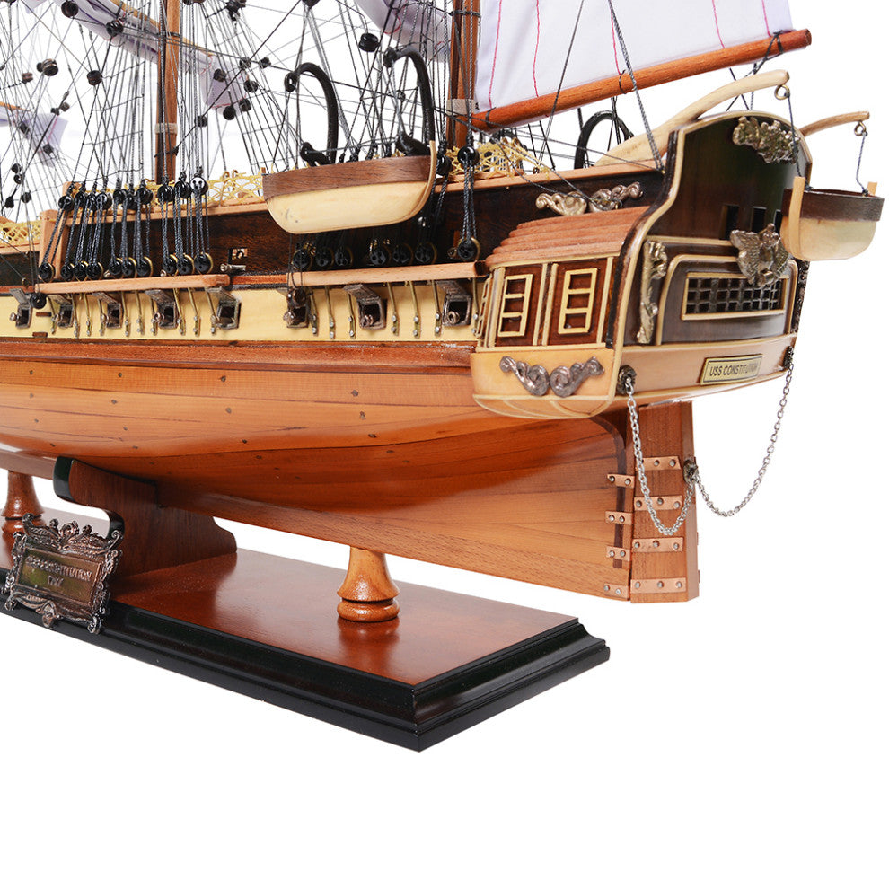 Uss Constitution Medium Museum-quality Fully Assembled Wooden Model Ship
