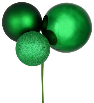 18" Green Ornament Pick 2/Bg