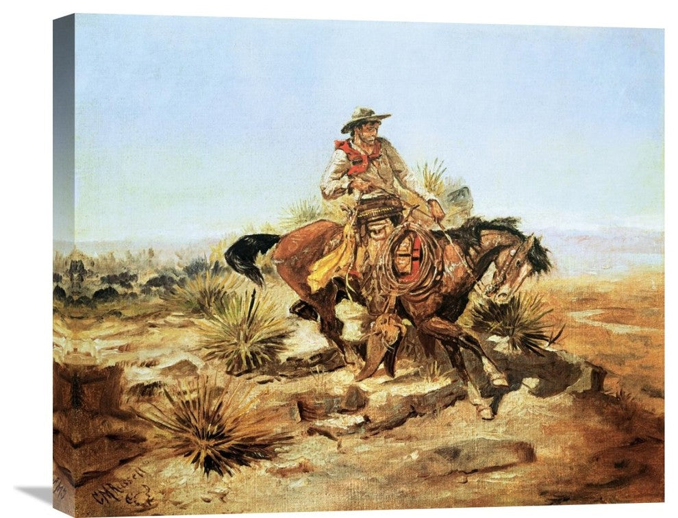 "Riding Line" Artwork, 24" x 20"