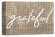 "Grateful" Canvas Wall Art, 18"x12"