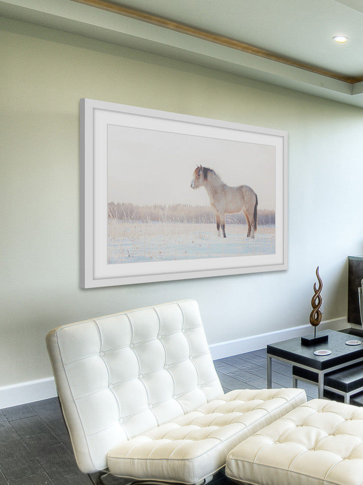Marmont Hill, "Horse Stands Still" Framed Painting Print, 45x30