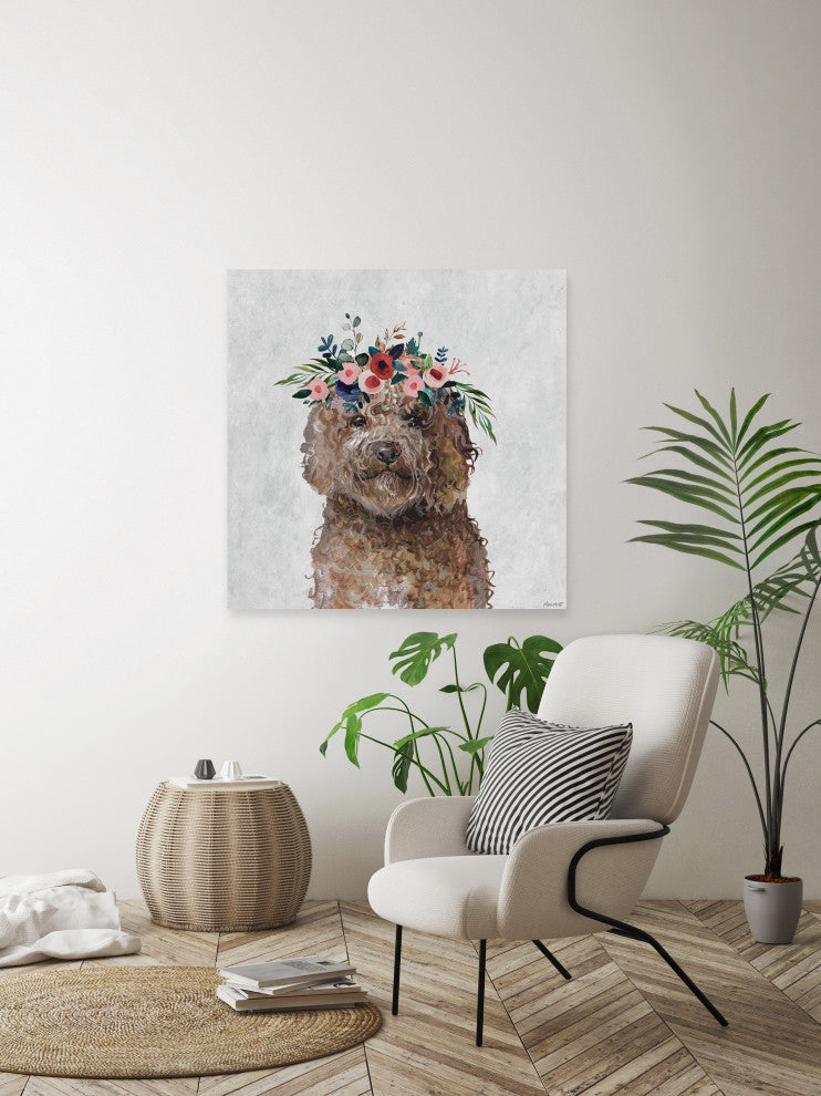 "Milo Meets World" Painting Print on Wrapped Canvas, 40x40