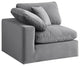 Comfy Beige Linen Textured Fabric Modular Chair, Grey, Velvet, Corner Chair