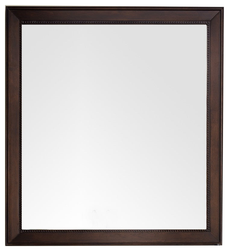 Bristol 44" Rectangular Mirror, Burnished Mahogany